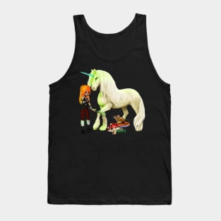 Beautiful unicorn with fairy Tank Top